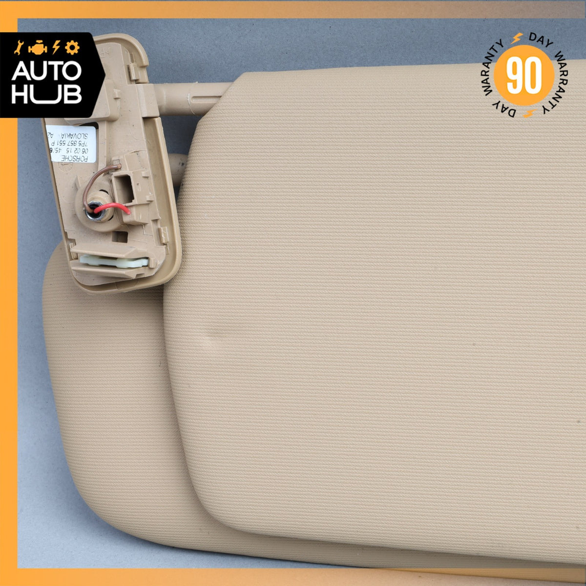 15-18 Porsche Cayenne 958 Sun Visor Sunvisor Front Left Luxor Beige OEM - photo 5