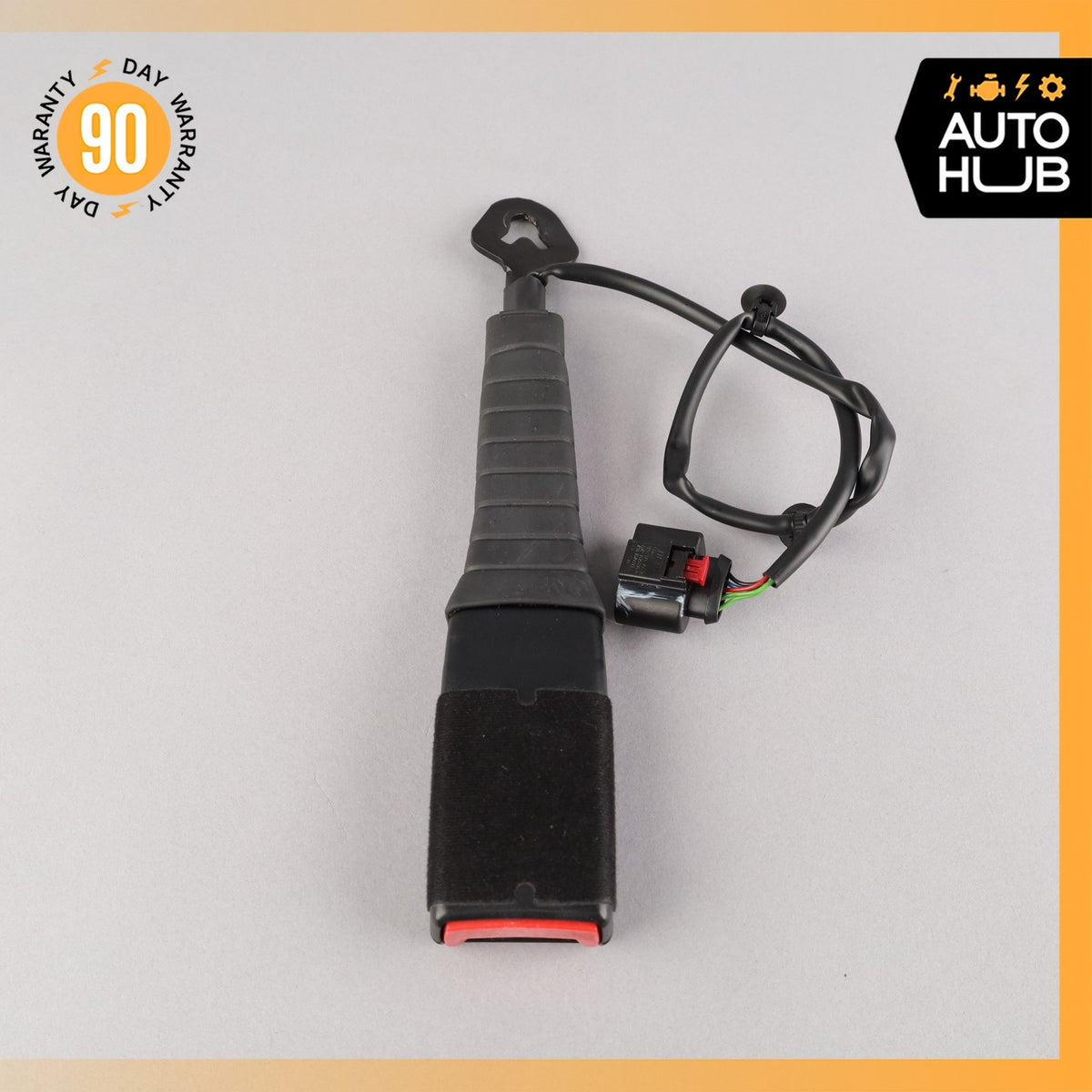 11-18 Porsche Cayenne 958 Front Right Seat Belt Buckle Black 7P0857756E OEM - photo 6
