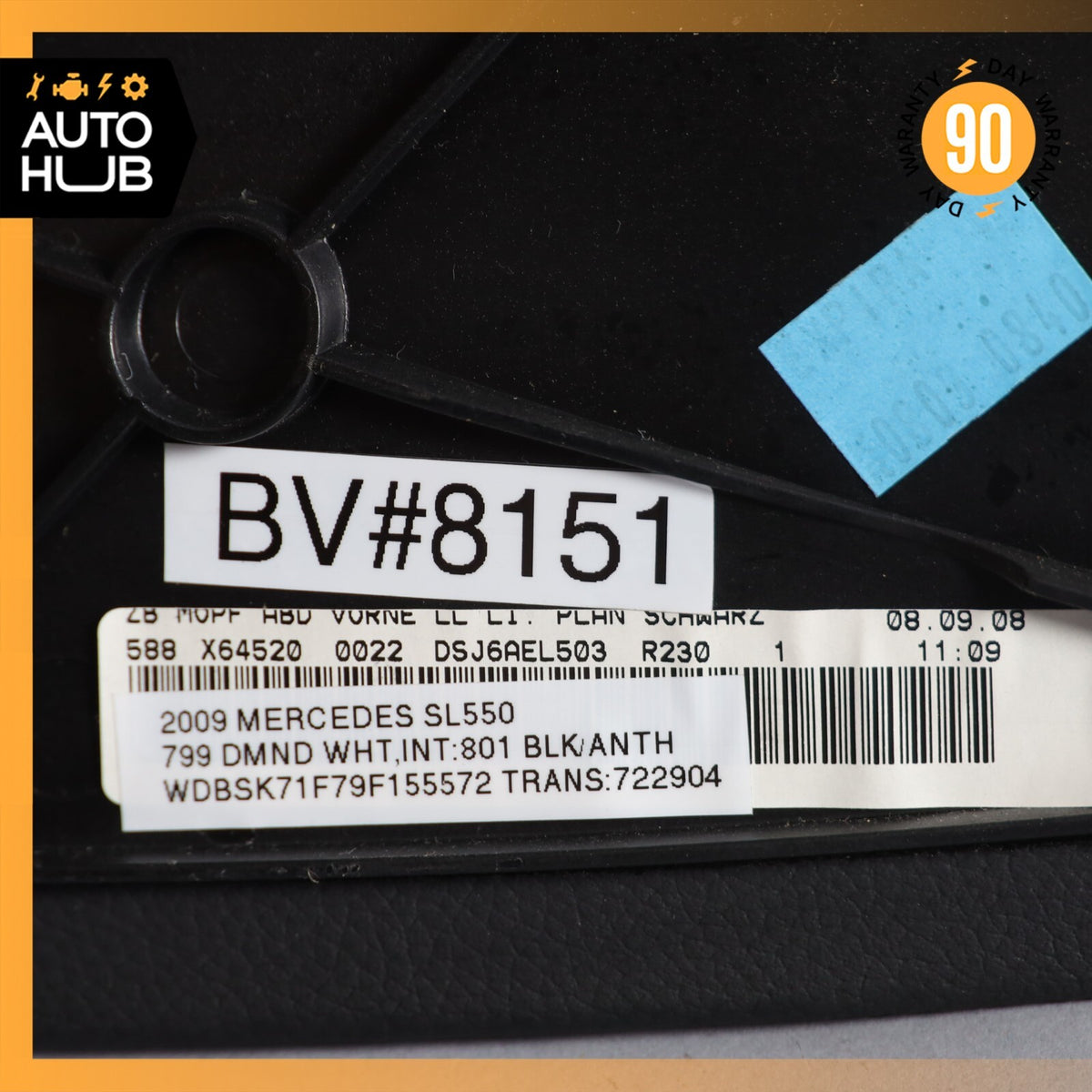 Mercedes R230 SL550 SL55 AMG Left Side Center Console Molding Trim Cover OEM - photo 12
