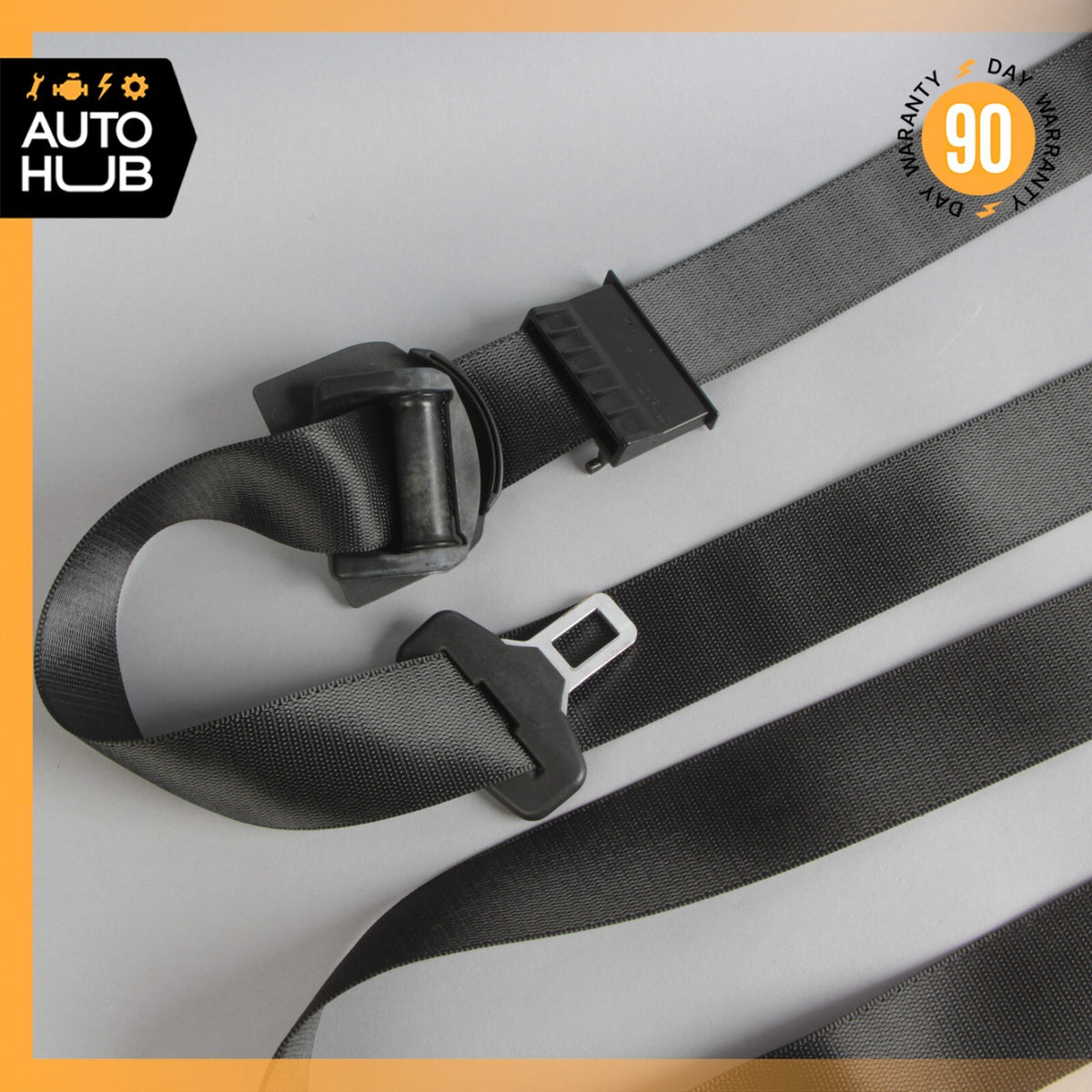03-06 Mercedes W211 E55 AMG E500 Front Right Passenger Side Seat Belt Black OEM - photo 4