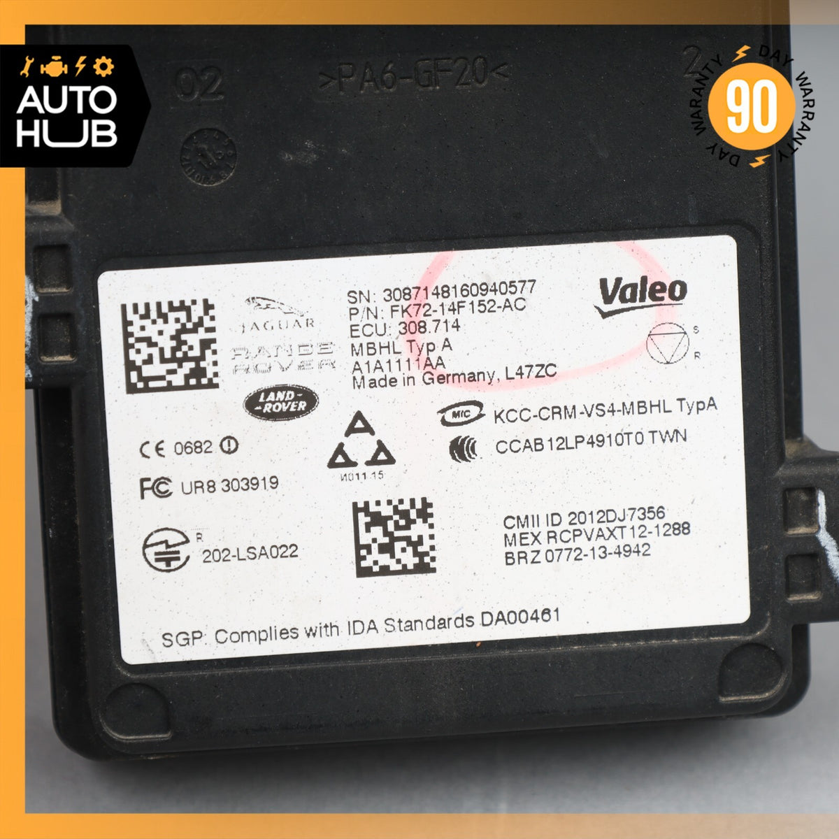 Jaguar X152 F-Type R Rear Left or Right Blind Spot Radar Distance Sensor Module - photo 7