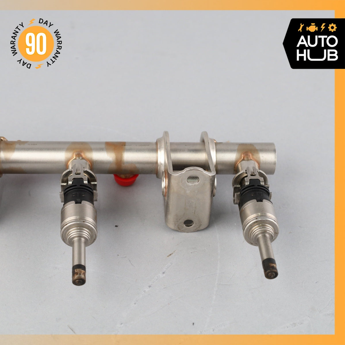 14-18 Porsche Macan Cayenne Fuel Injection Rail Line w/ Injectors Right OEM - photo 5