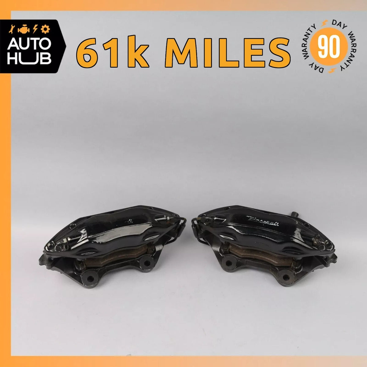 02-07 Maserati Spyder 4200 Front Left & Right Brake Caliper Calipers Set OEM 61k - photo 1