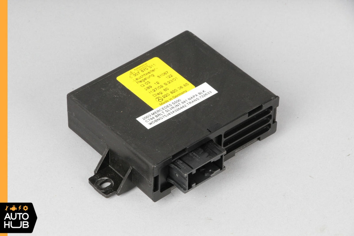 03-06 Mercedes W220 S430 S500 Headlight Head Lamp Control Module Unit 2208203685 - photo 2
