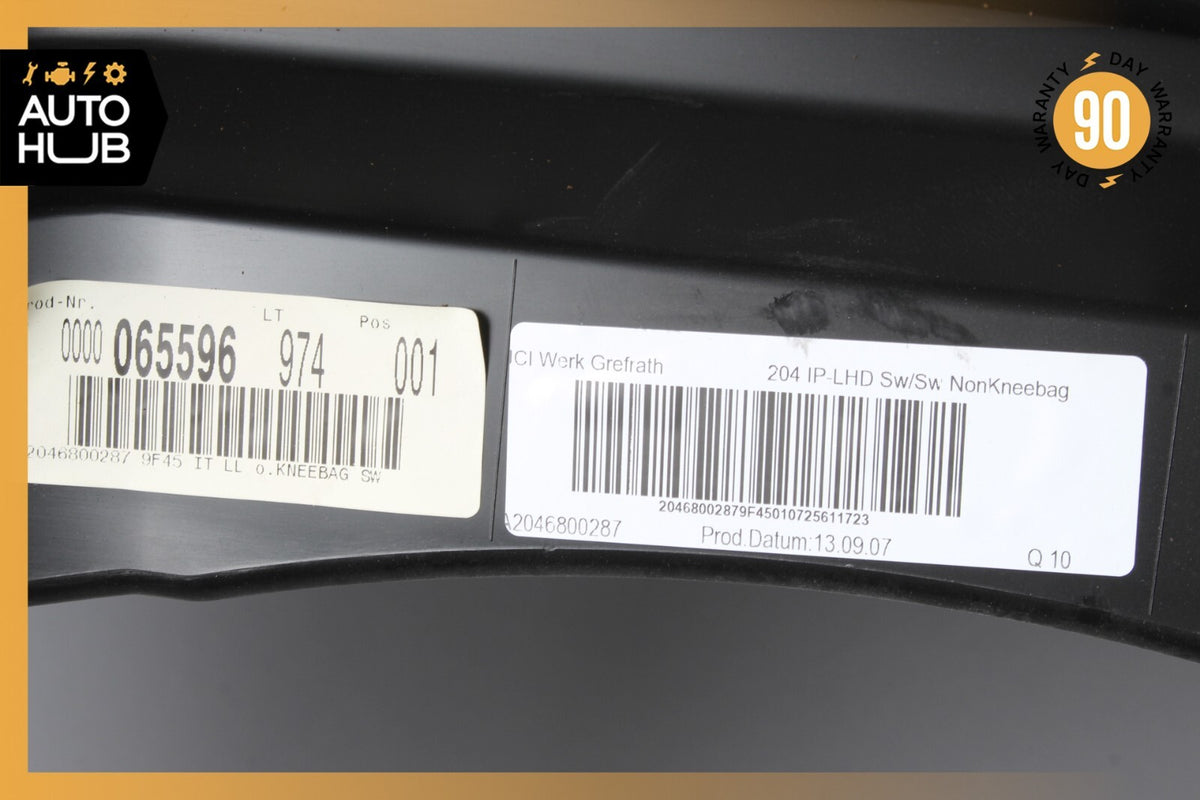 08-11 Mercedes W204 C300 C350 Dashboard Dash Board Panel Assembly w/ Airbag OEM - photo 5