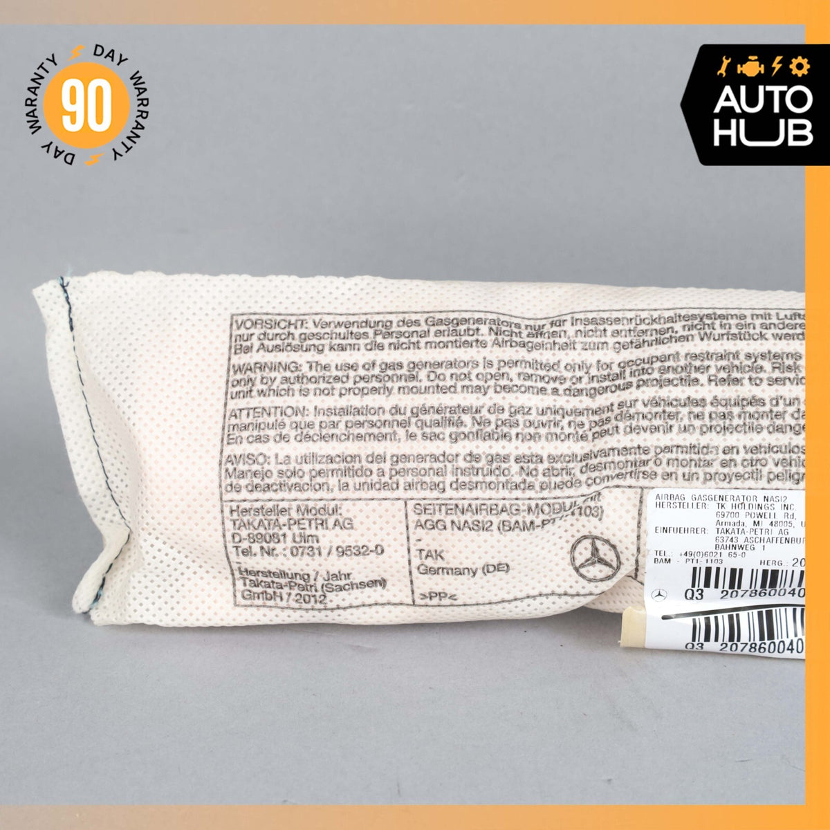 Mercedes W207 E350 C250 E550 Front Right Side Seat Airbag Air Bag OEM - photo 2
