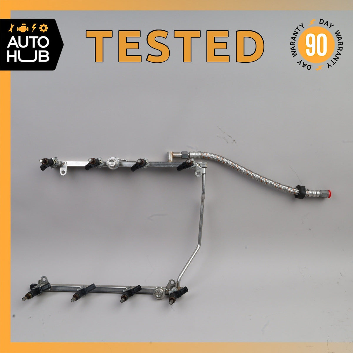 07-12 Mercedes R230 SL550 M273 Fuel Injection Rail With Fuel Injectors OEM - photo 1