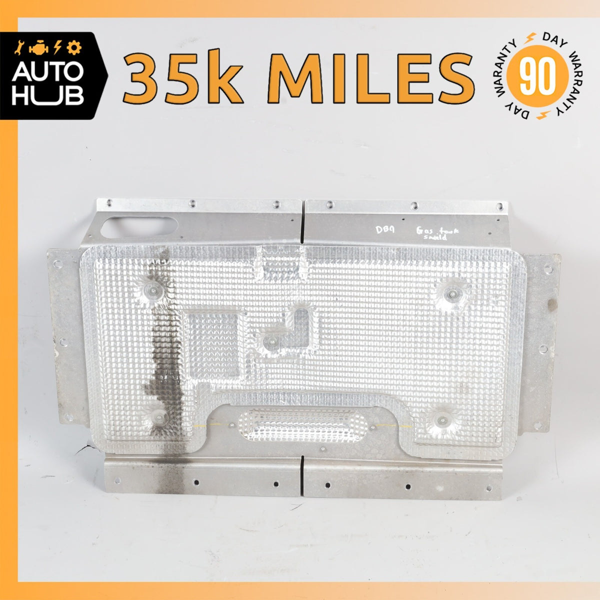 13-16 Aston Martin DB9 Fuel Tank Silencer Heat Shield Plate CG435290AB OEM 35k - photo 1