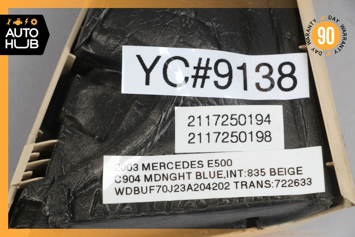 03-06 Mercedes W211 E500 E55 Tweeter Speaker Cover Left Driver Side Beige OEM - photo 9