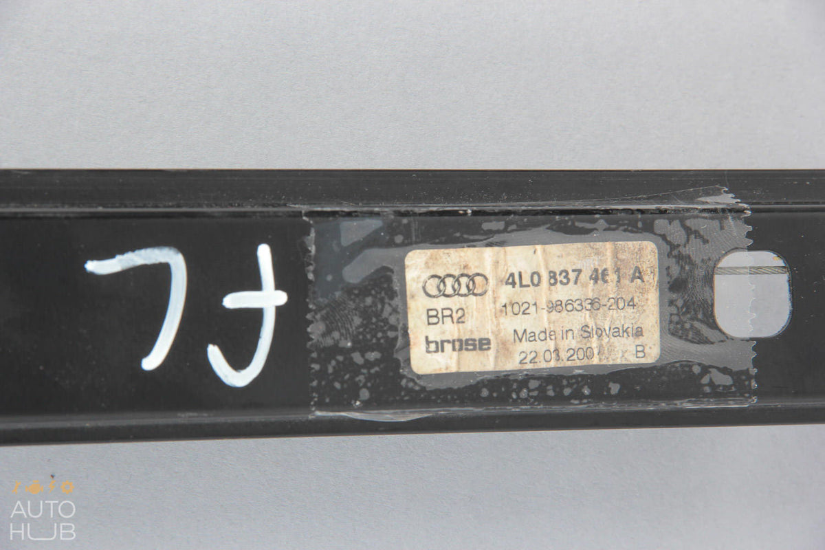 07-10 Audi Q7 4L Front Left Driver Side Window Regulator Motor 4L0837461A OEM - photo 11