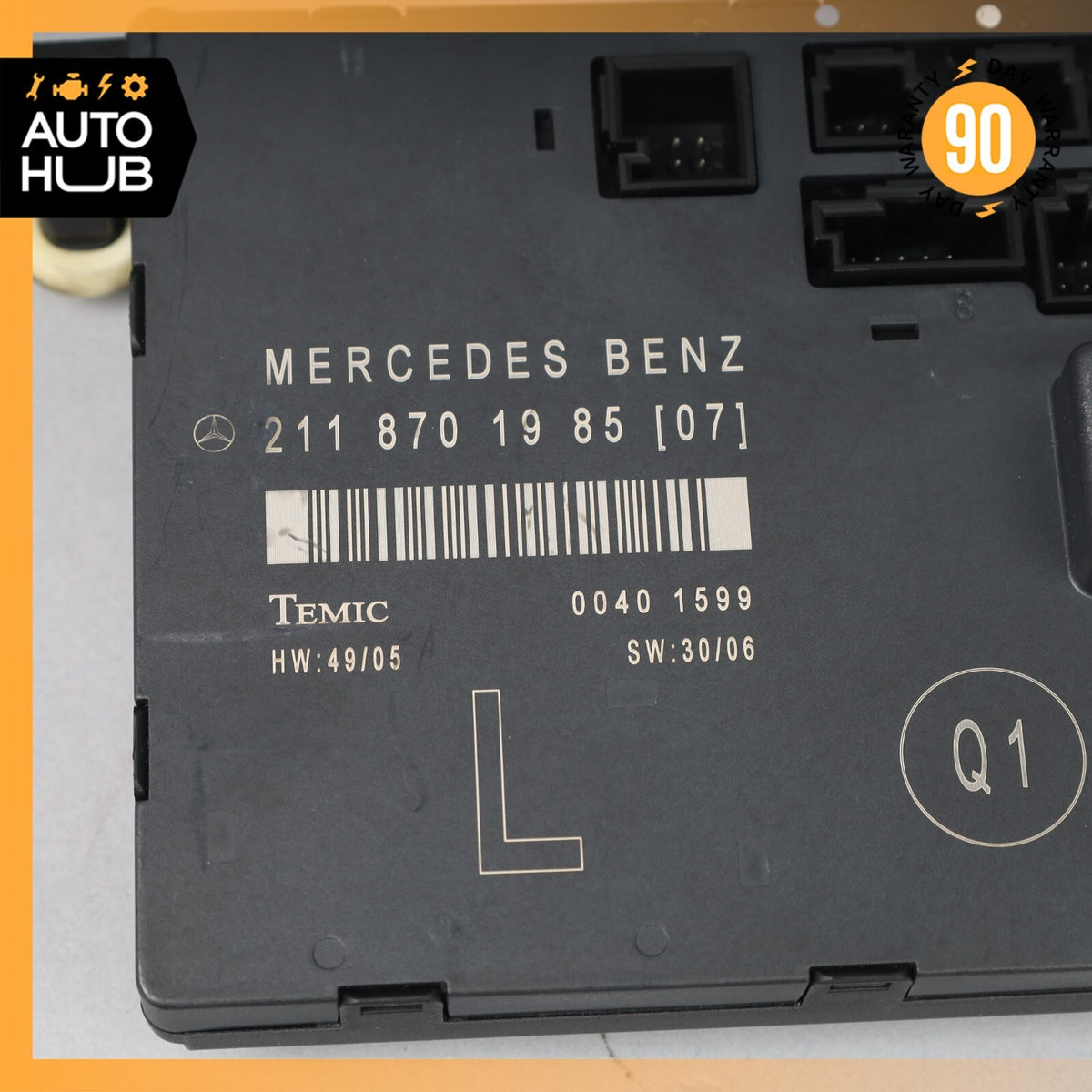 03-09 Mercedes W211 E350 E55 E550 Front Left Driver Side Door Control Module OEM - photo 9