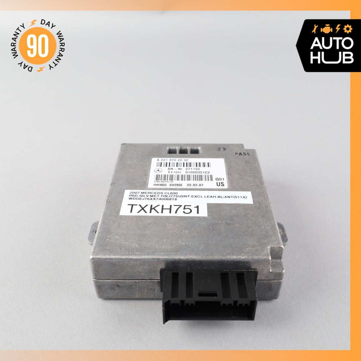 07-14 Mercedes W216 CL600 S63 Voice Language Communication Control Module OEM - photo 5