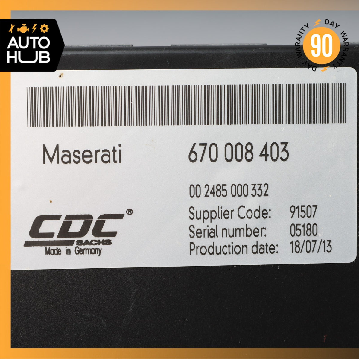 14-15 Maserati Quattroporte M156 S Suspension Control Module 670008403 OEM - photo 6