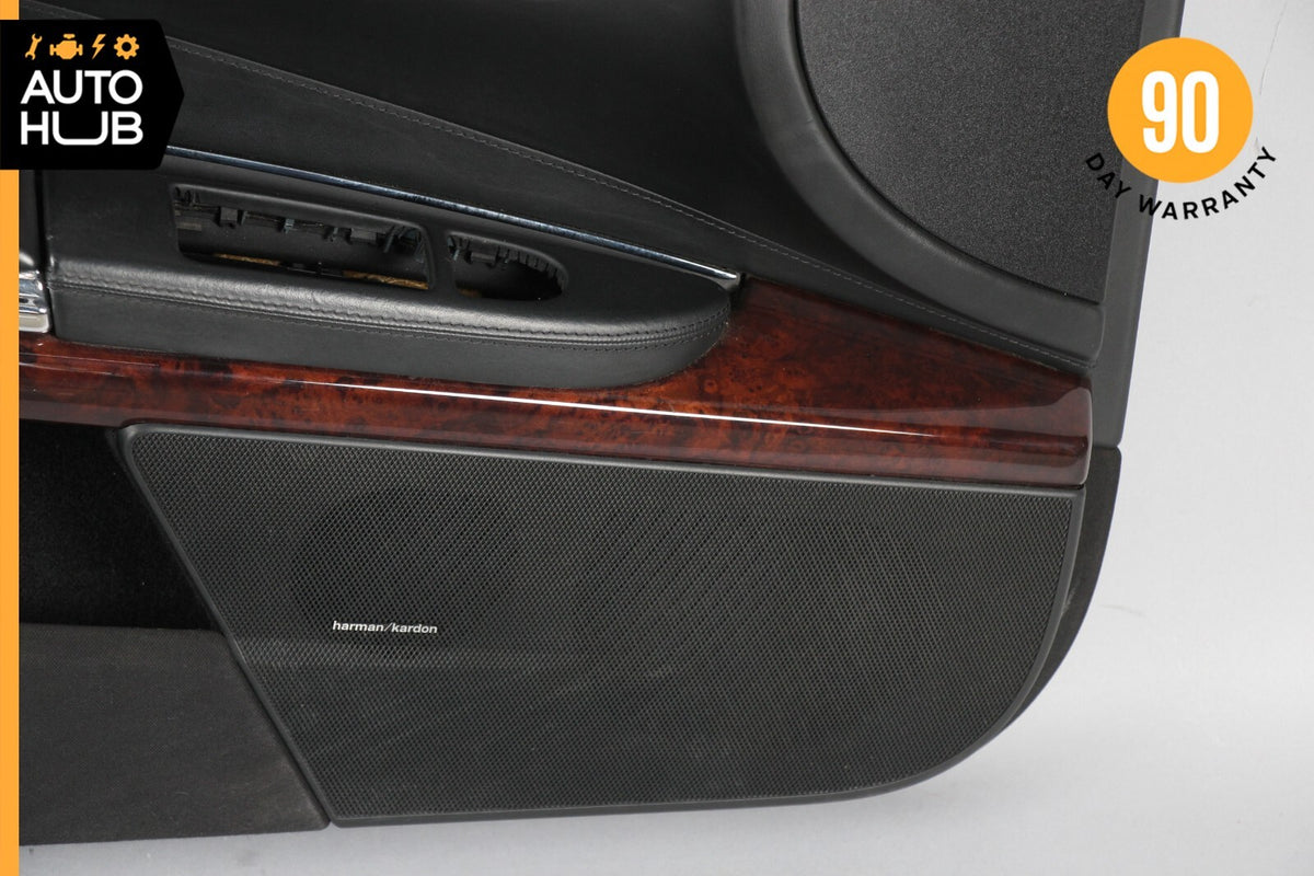 07-10 Mercedes W216 CL600 Front Left Driver Side Interior Door Panel Black OEM - photo 5