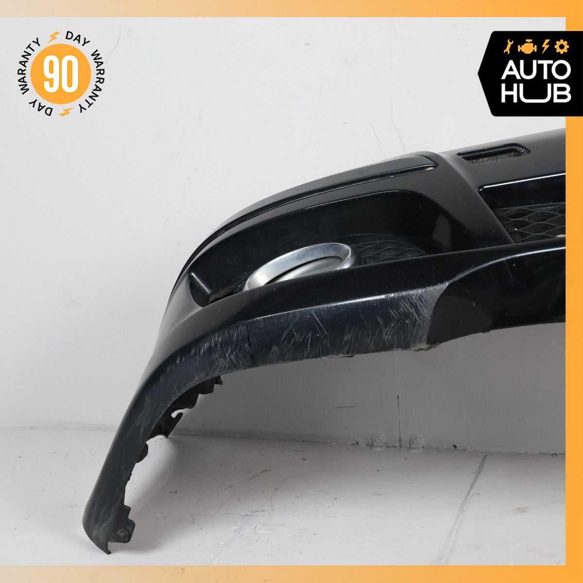 07-09 Mercedes W211 E320 E350 E550 Base Front Bumper Cover Assembly Black OEM - photo 12