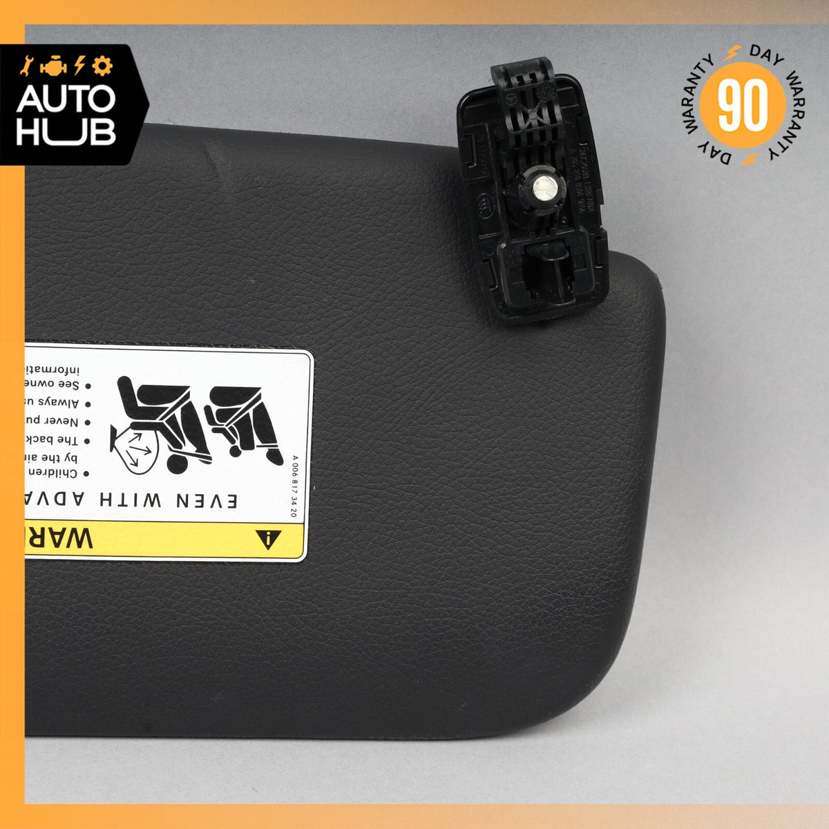 19-21 Mercedes W205 C300 Left Side Sunvisor Sun Visor Black OEM - photo 7