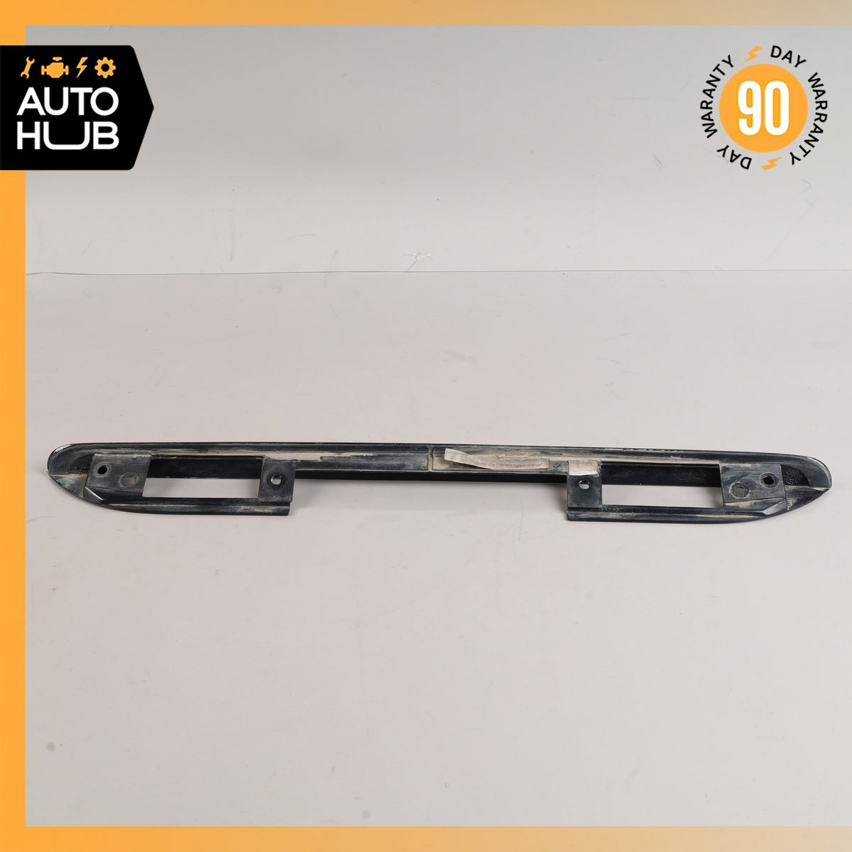 92-99 Mercedes W140 S320 S500 S600 Trunk Lid License Plate Trim Panel Black OEM - photo 5
