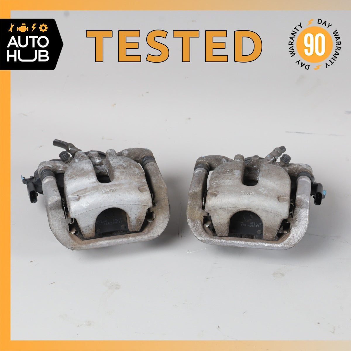 Mercedes W166 ML350 GLE350 Rear Brake Calipers w/ Actuator Set 1664230281 OEM - photo 1