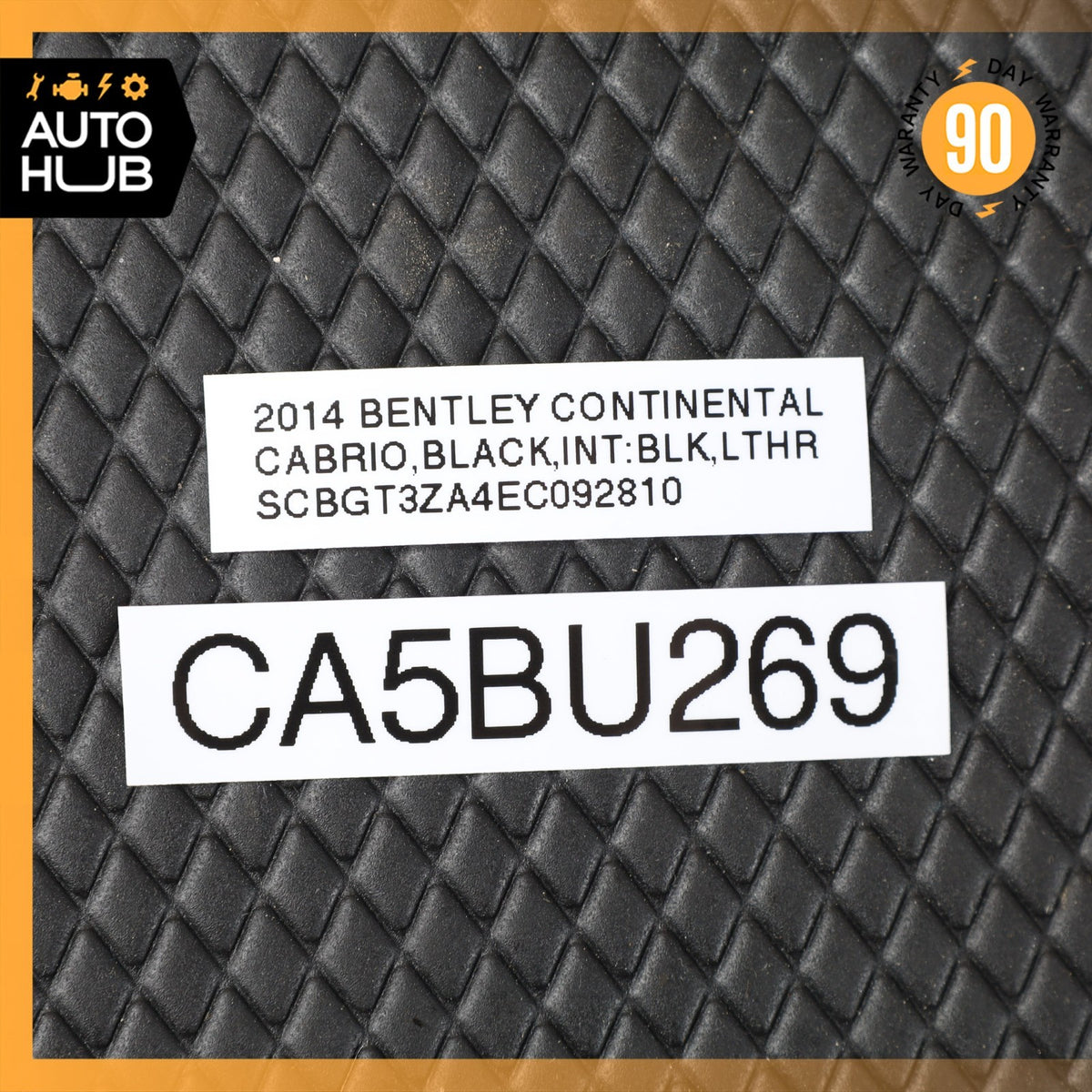 Bentley Continental GTC Front Center Console Rubber Grip Tray 3W8863301C OEM - photo 12