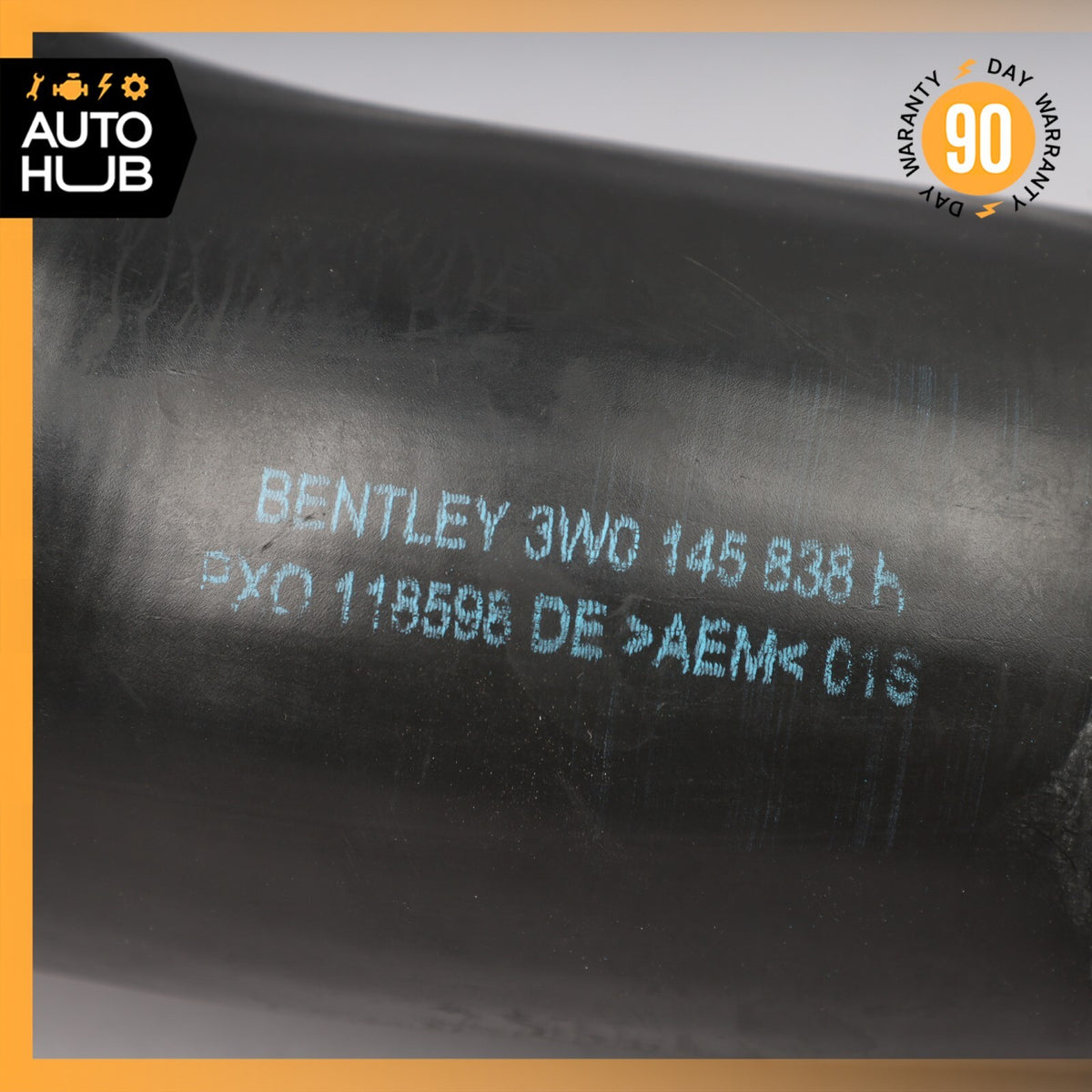 03-12 Bentley Continental GTC 6.0L W12 Left Side Intercooler Hose Pipe OEM 59k - photo 12