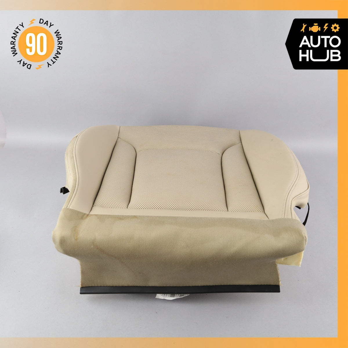 Audi 4M Q7 Front Right Passenger Side Lower Bottom Seat Cushion Beige OEM 87k - photo 16
