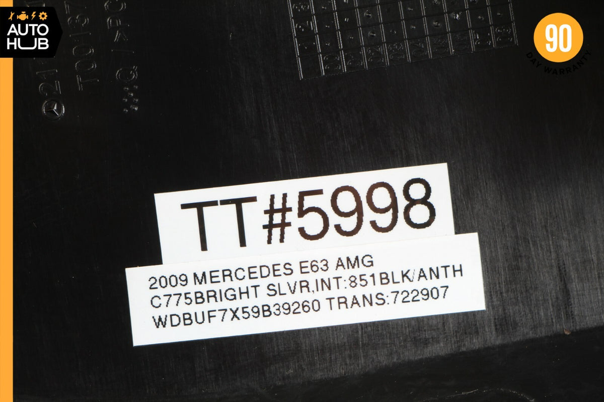07-09 Mercedes W211 E63 AMG E350 E320 Right Dashboard Trim Cover Panel Black OEM - photo 12