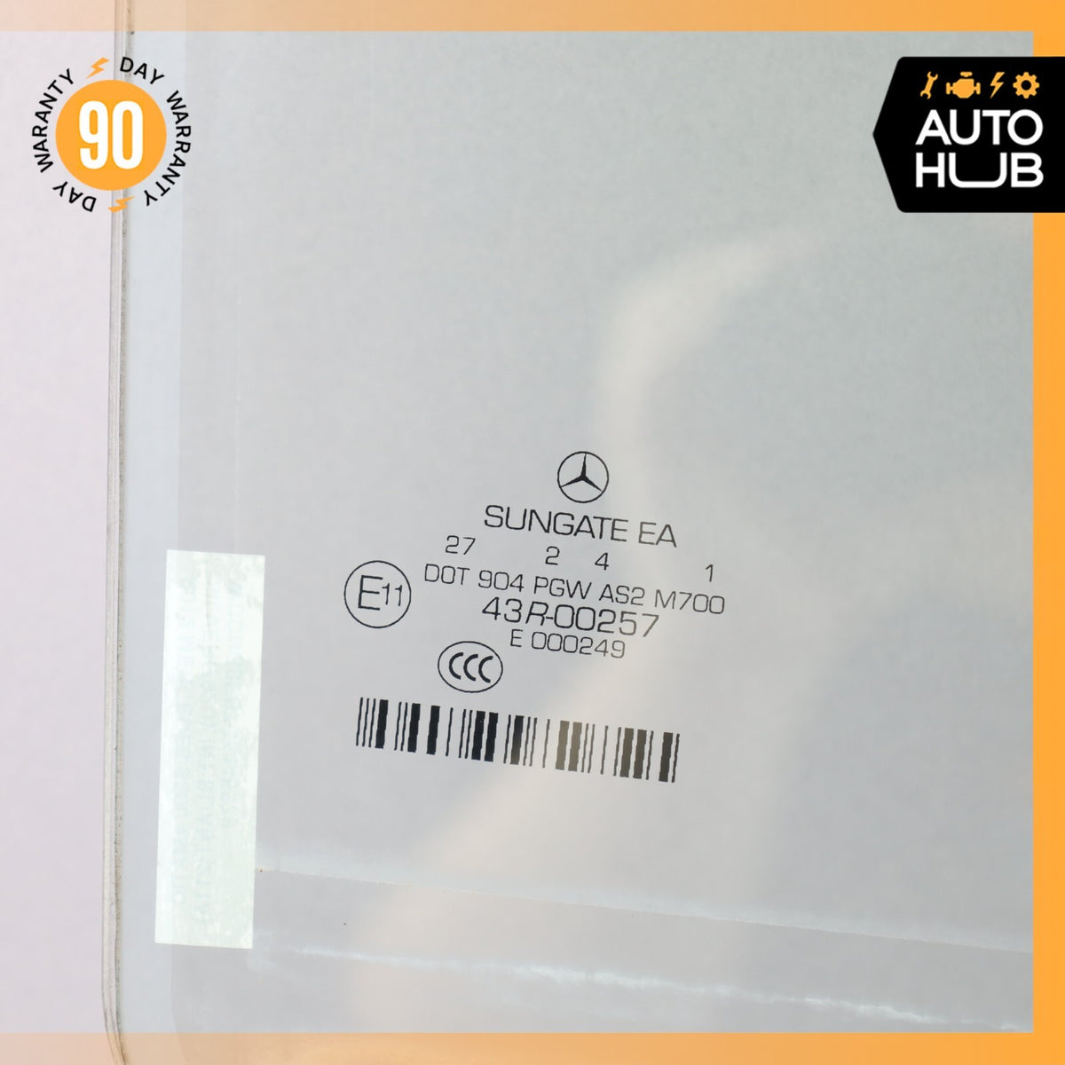07-13 Mercedes W221 S550 S400 S63 AMG S350 Rear Right Side Door Window Glass OEM - photo 7