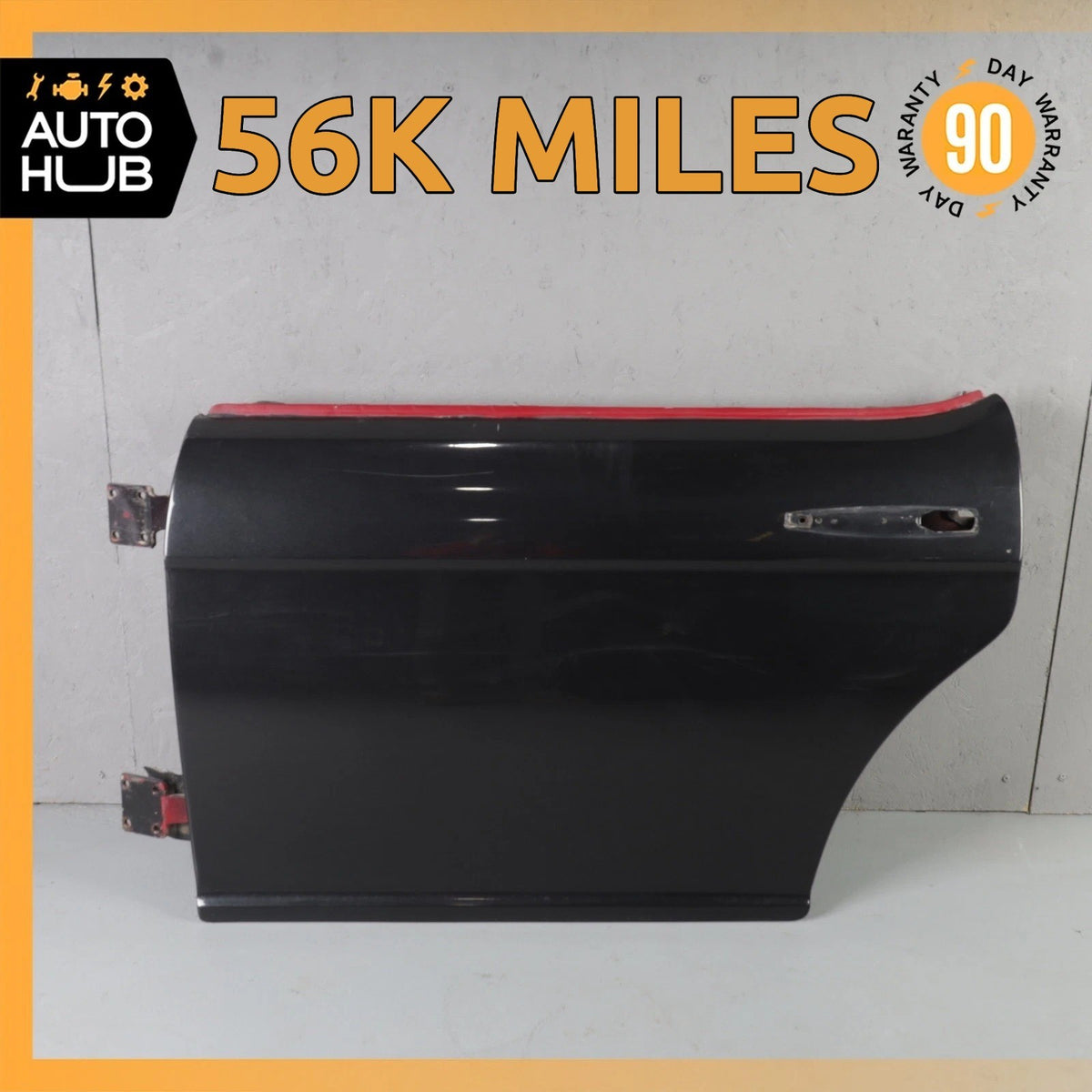 83-91 Bentley Eight / RR Silver Spirit Rear Left Side Door Shell Black OEM 56k - photo 1