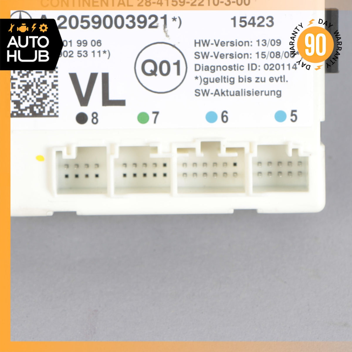 16-19 Mercedes W205 C300 C350e Front Left Side Door Control Module OEM 41k - photo 6