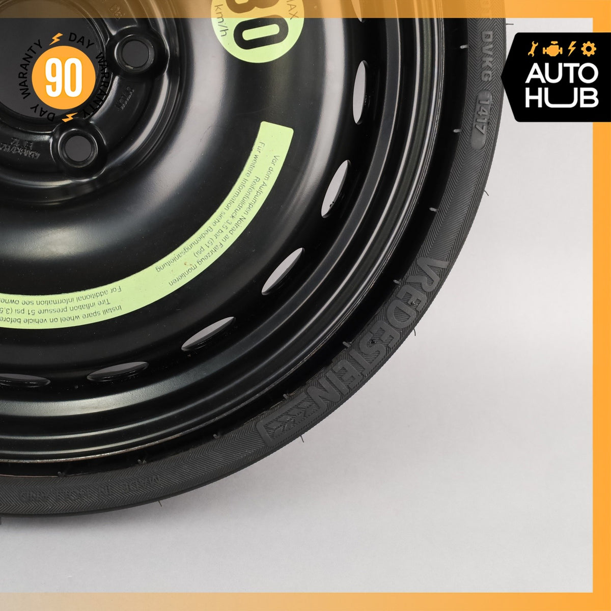 12-20 Mercedes R172 SLC300 SLK350 Donut Spare Tire Wheel Rim 145 70 17" OEM - photo 4