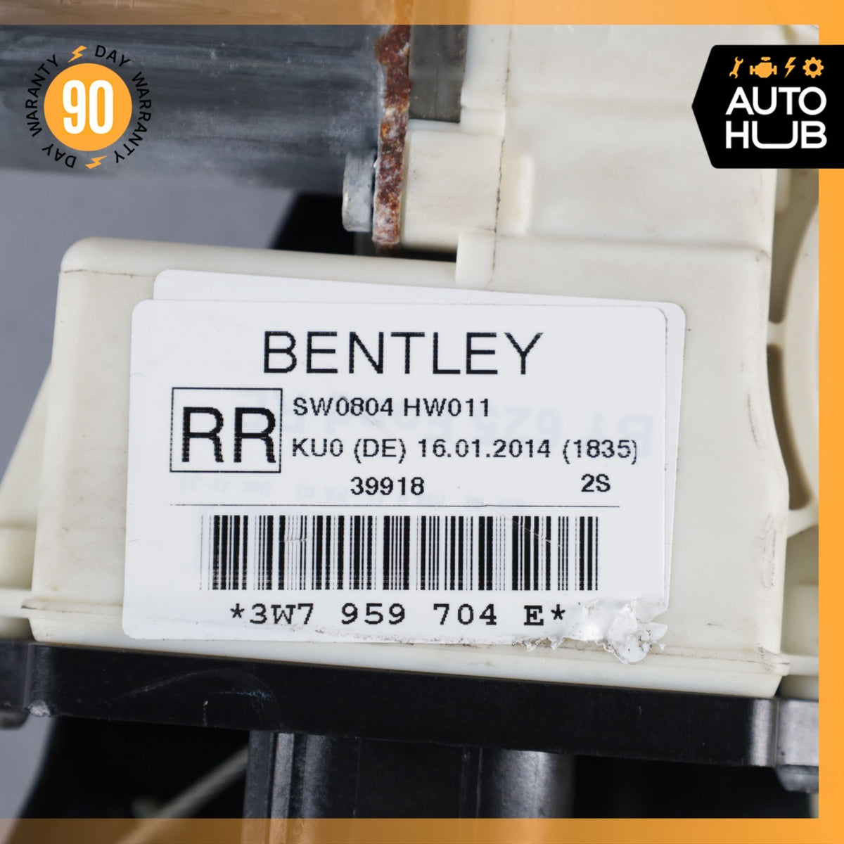12-18 Bentley Continental GTC Rear Right Quarter Window Regulator w/ Motor OEM - photo 12