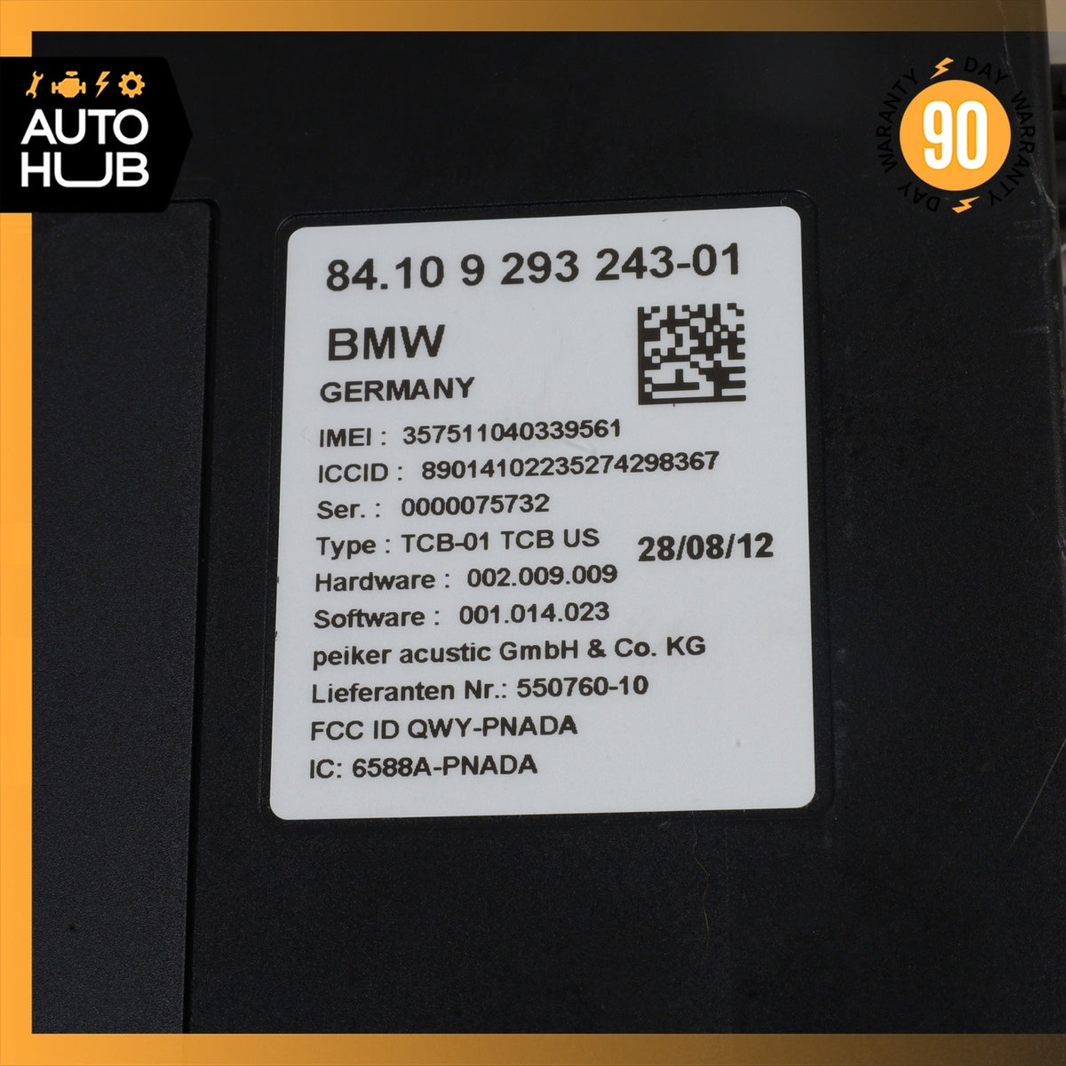 09-15 BMW F01 740i 750i Telematic Electronic Control Module OEM - photo 7