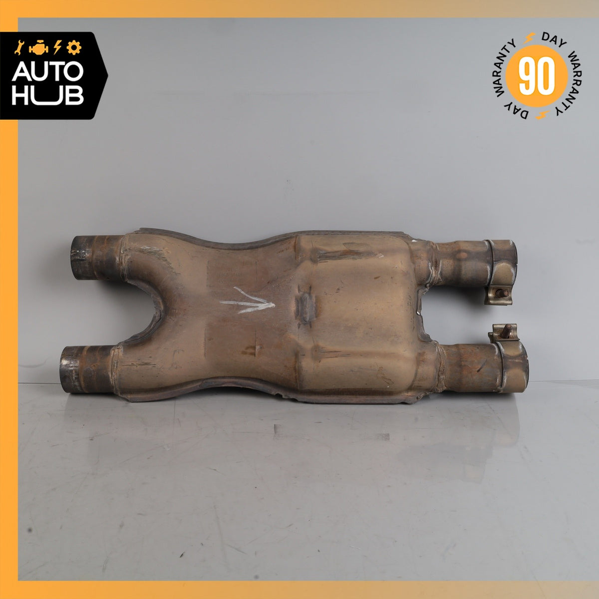 05-07 Maserati Quattroporte M139 Exhaust Mid Pipe Center Resonator Silencer 84k - photo 2