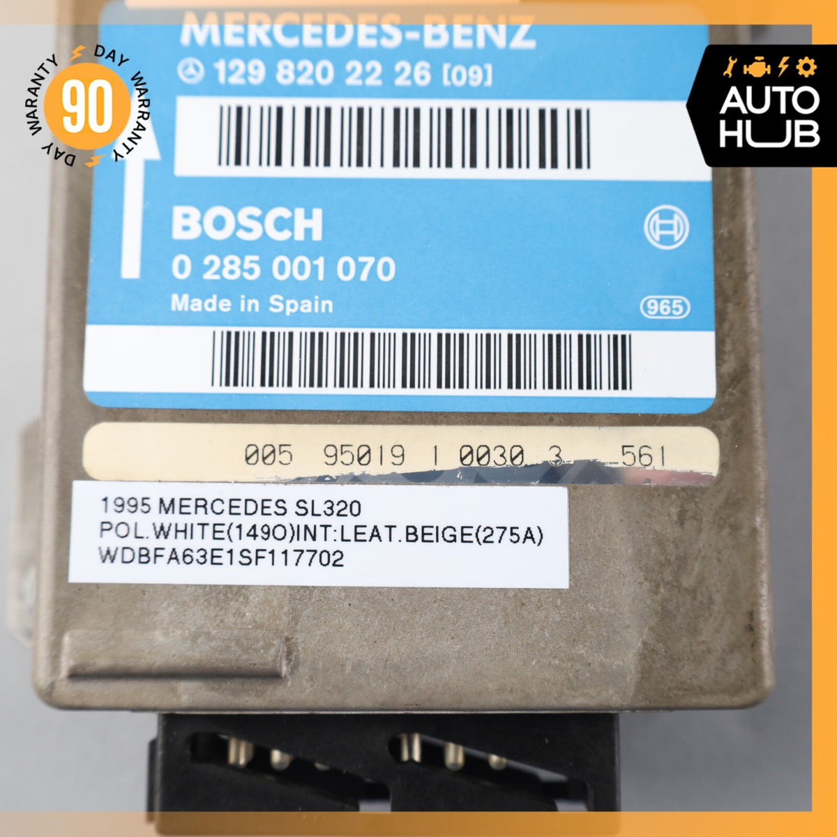 90-95 Mercedes R129 SL320 500SL Convertible Roll Bar Control Module OEM - photo 7