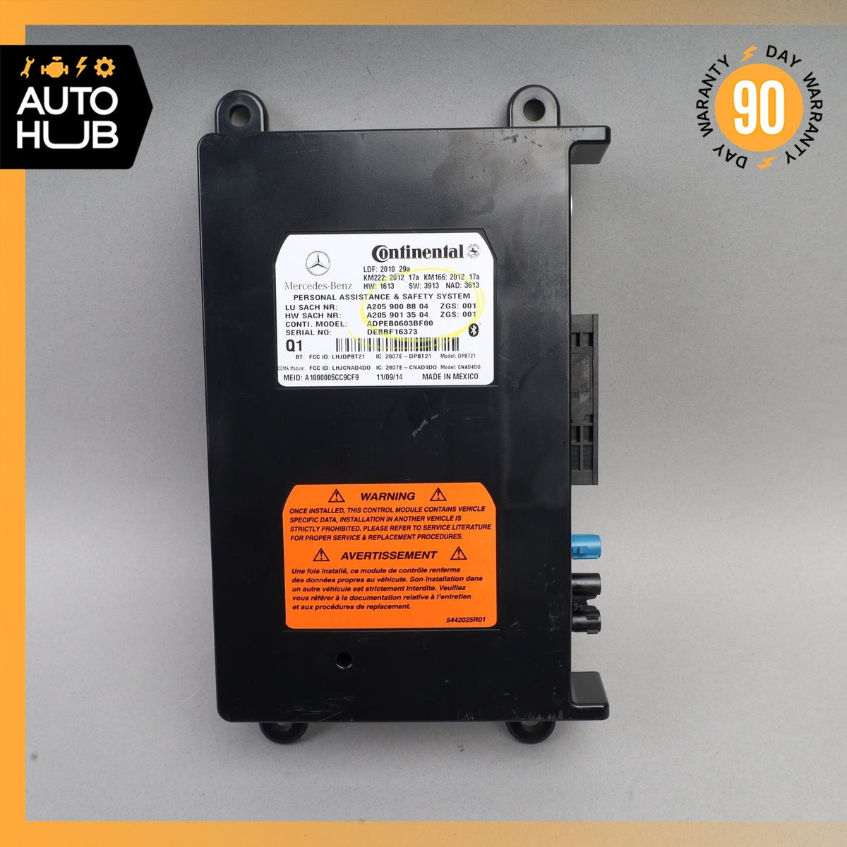 Mercedes W205 C300 GL450 SL550 SLK250 Tele Aid Control Module 2059008804 OEM - photo 1