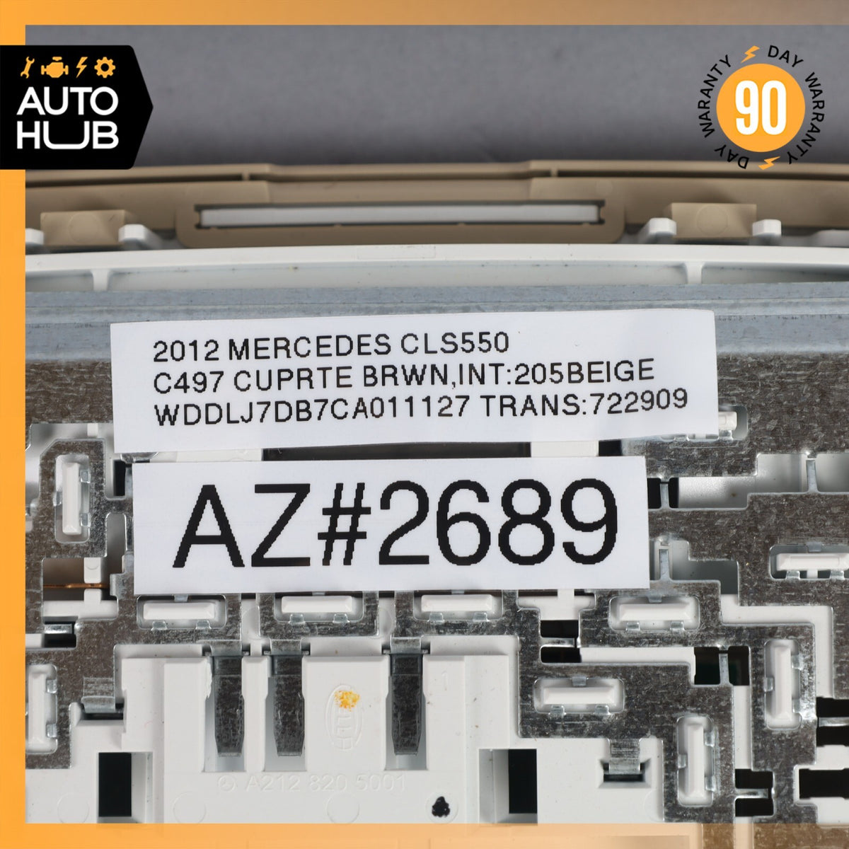 10-18 Mercedes W218 CLS550 E400 E350 Rear Overhead Dome Light 2128205001 OEM - photo 12