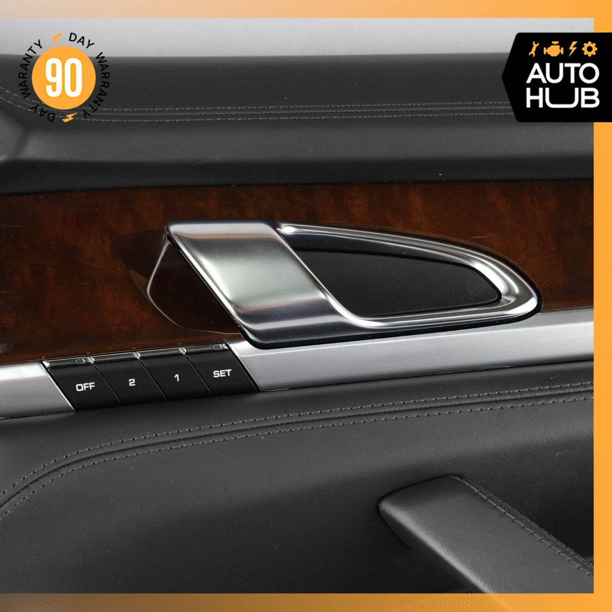 Porsche Panamera 970 Turbo Front Right Side Interior Door Panel Leather OEM 87k - photo 9