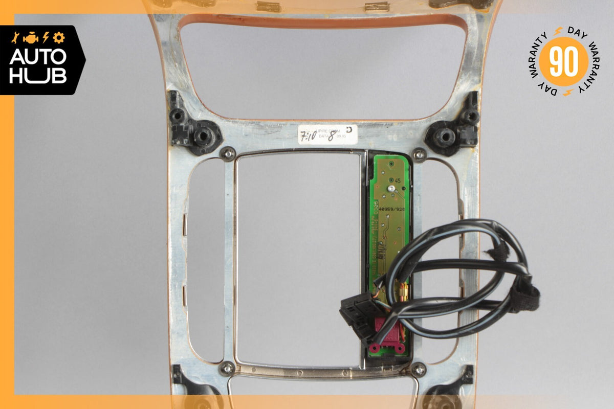 05-12 Mercedes R230 SL500 SL550 Center Console Trim Bezel Chestnut Wood OEM - photo 10