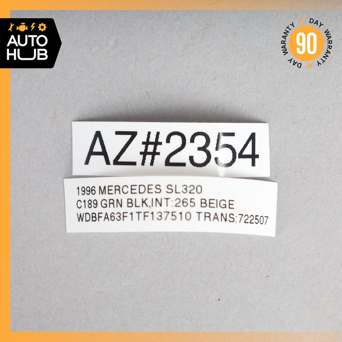 93-02 Mercedes R129 SL320 500SL Front Left Wear & ABS Wheel Speed Sensor OEM - photo 12