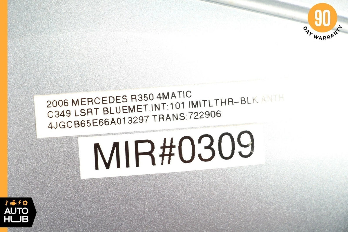 06-10 Mercedes W251 R350 R500 Side Rear View Door Mirror Left Side Blue OEM - photo 13