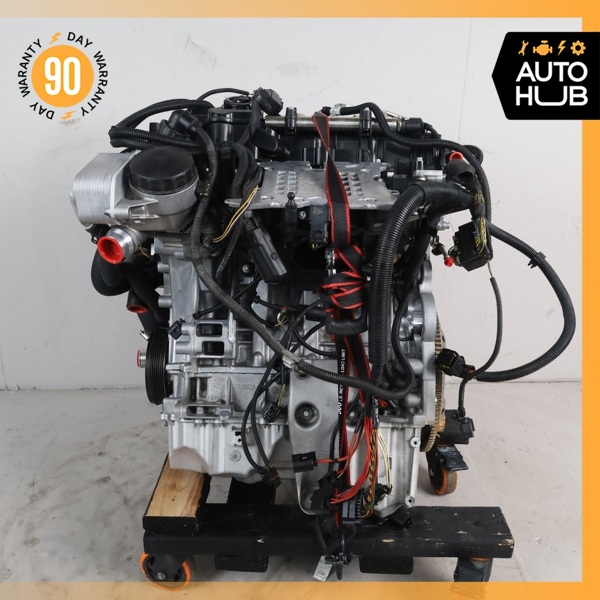 12-18 BMW F30 320i RWD 2.0L N20B20U0 Engine Motor Assembly w/ Turbo OEM 75k - photo 5