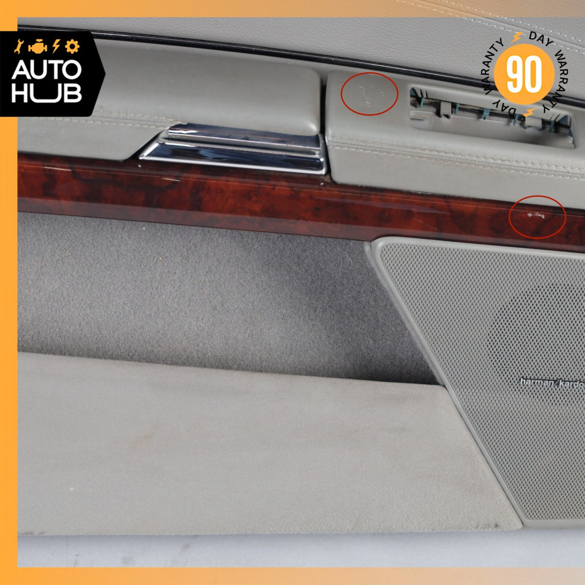 07-10 Mercedes W216 CL550 Front Left Driver Side Interior Door Panel Gray OEM - photo 7
