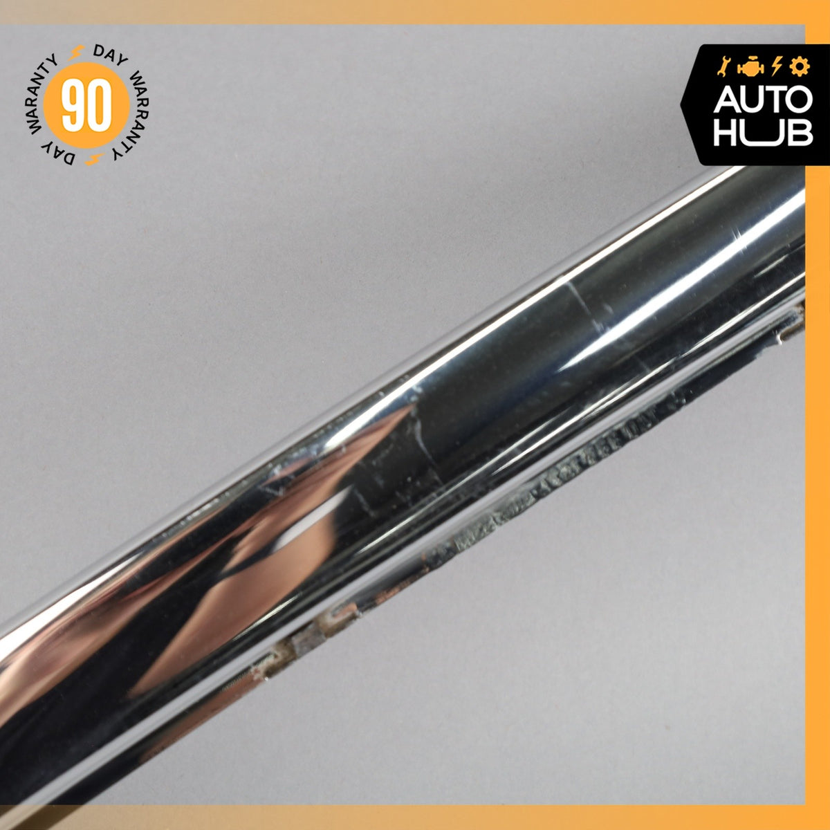 93-99 Mercedes W140 CL600 S500 Coupe Front Bumper Right Molding Trim Chrome OEM - photo 3