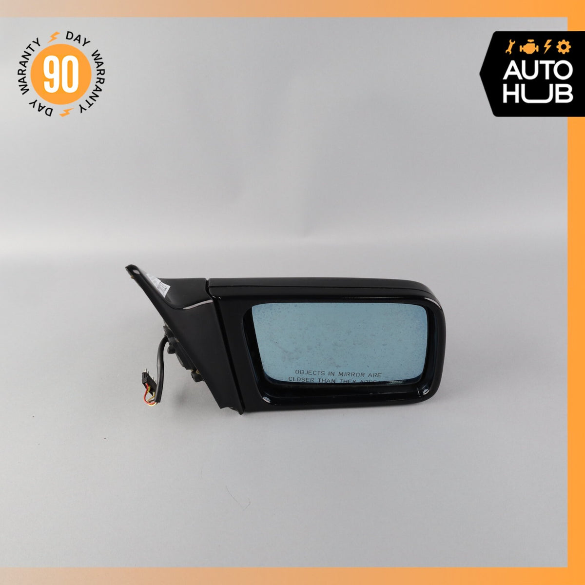 90-96 Mercedes R129 SL320 SL500 300SL Side View Door Mirror Right Side Black OEM - photo 2