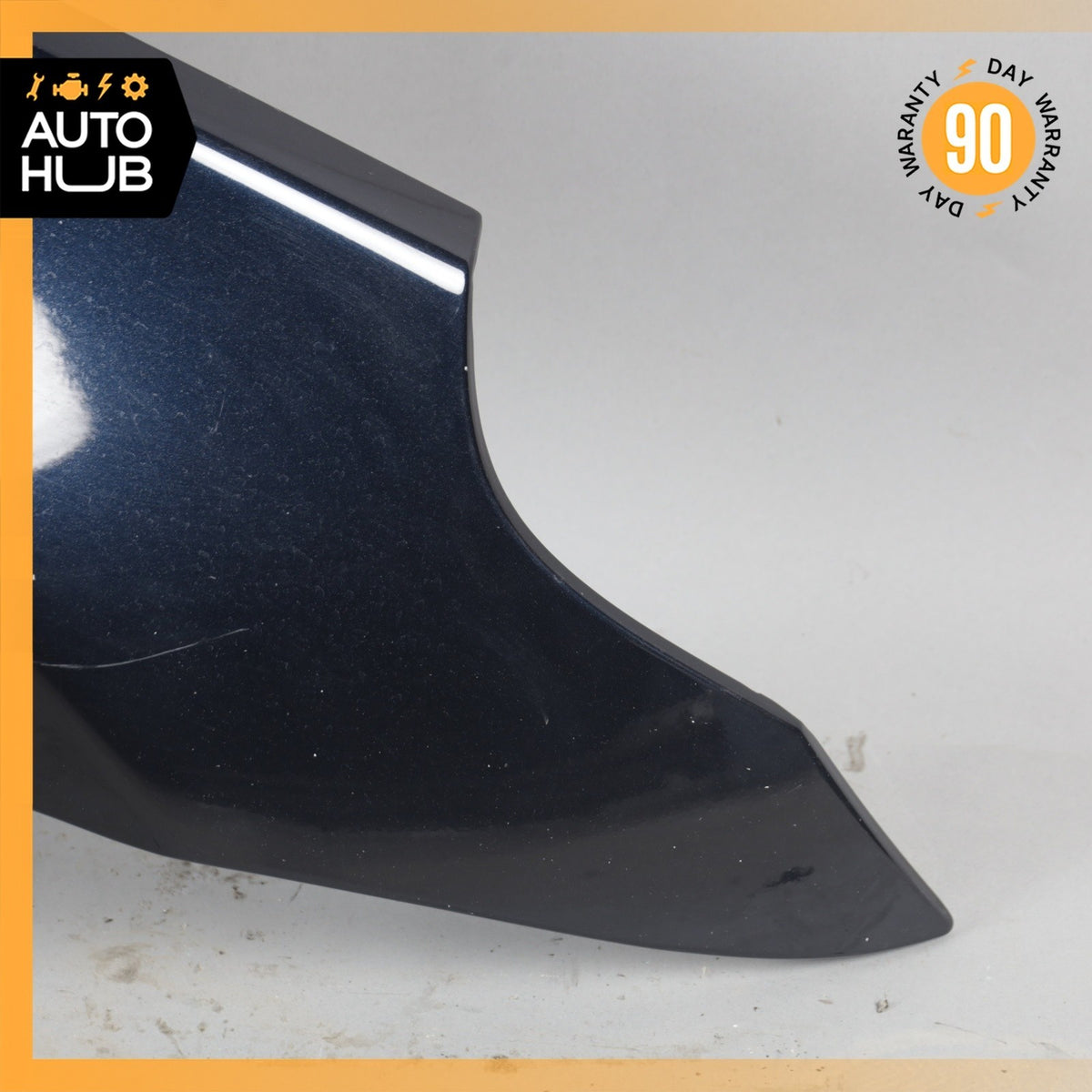 04-10 BMW E60 550i 528i Front Right Passenger Side Fender Panel Black OEM - photo 2
