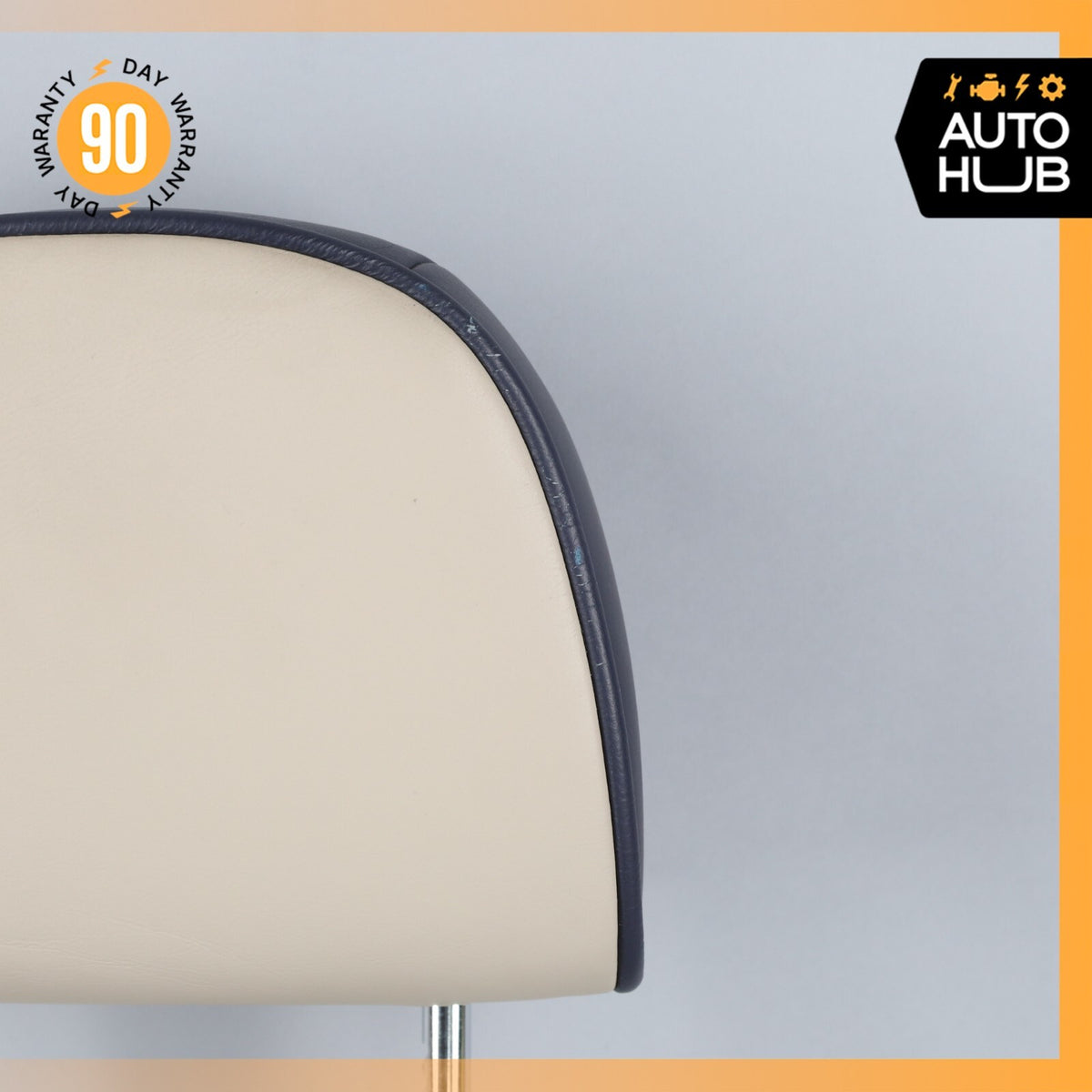 00-04 Aston Martin DB7 Front Left or Right Seat Headrest Beige / Blue OEM 23k - photo 4