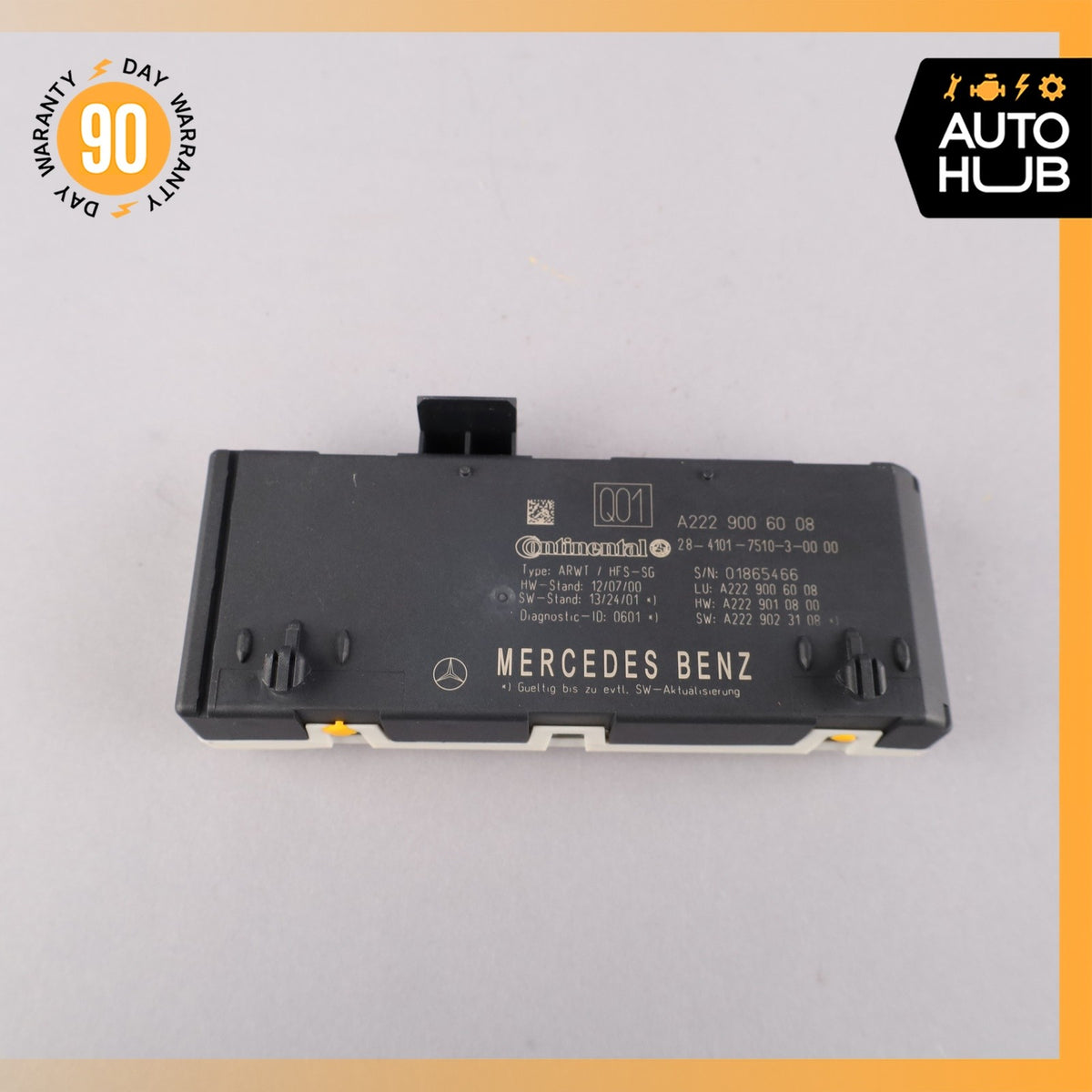14-18 Mercedes W222 S550 C300 Trunk Release Remote Open Close Module OEM - photo 8
