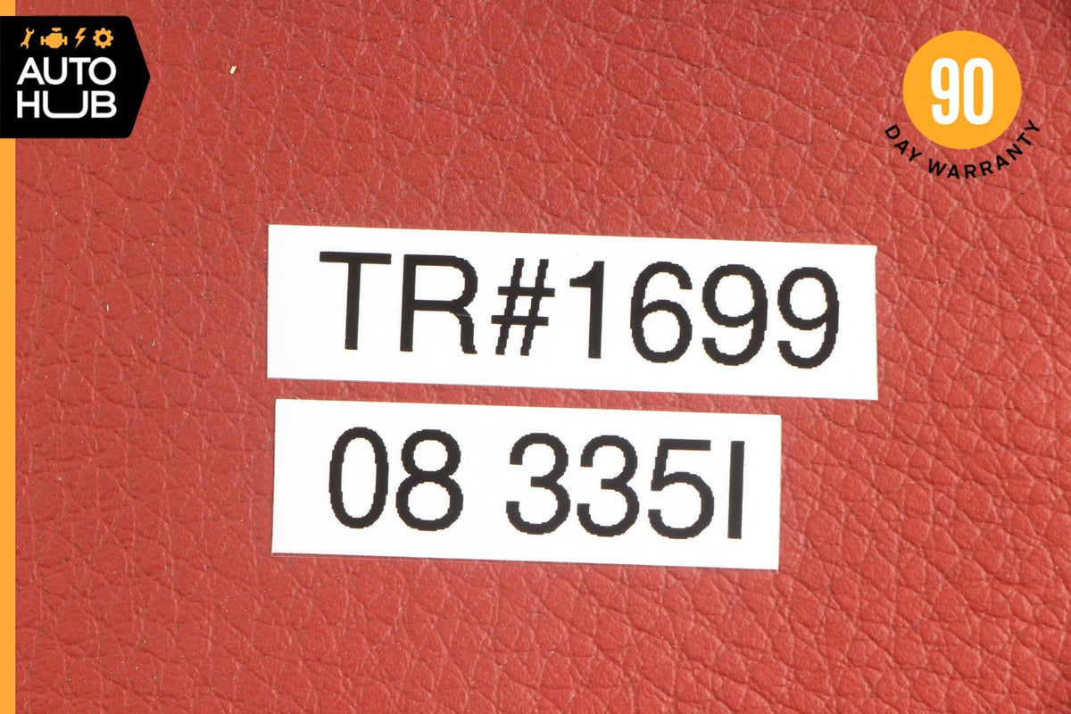 07-10 BMW E93 335i Convertible Front Left Side Seat Headrest Coral Red OEM - photo 11