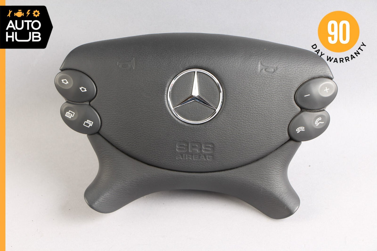 Mercedes R230 SL500 SL55 AMG CLK500 E350 Steering Wheel Airbag Air Bag Black OEM - photo 1