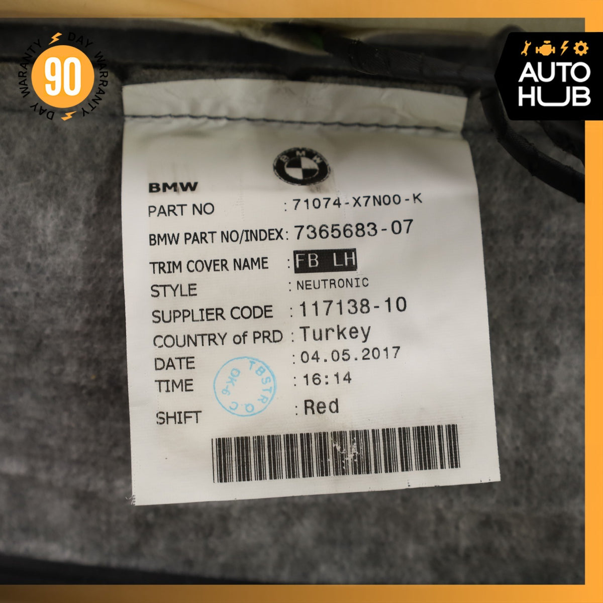 14-21 BMW i3 I01 Front Left Driver Side Top Upper Seat Cushion OEM - photo 19